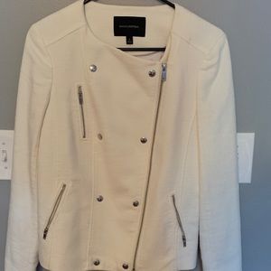 Banana republic size for cream jacket with zipper